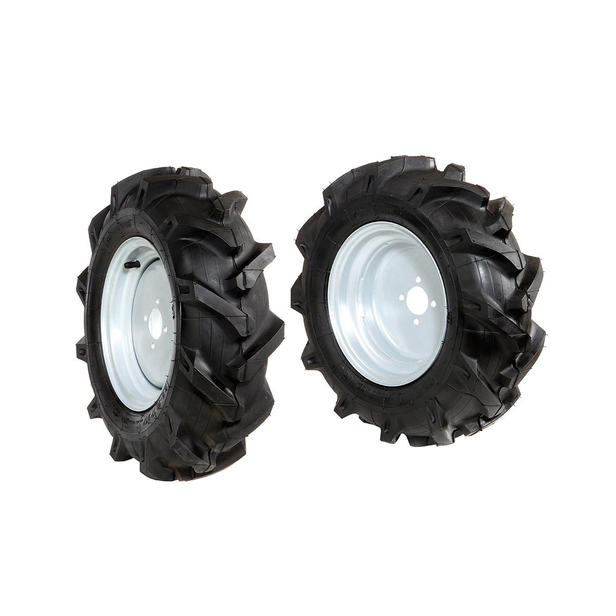 Ruote gommate Coppia ruote gommate 4.00x10" - Disco fisso_1 | Bertolini