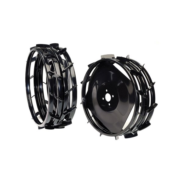 Coppia ruote metalliche Ø 410 mm con anello allargamento Coppia ruote metalliche Ø 410 mm con anello allargamento